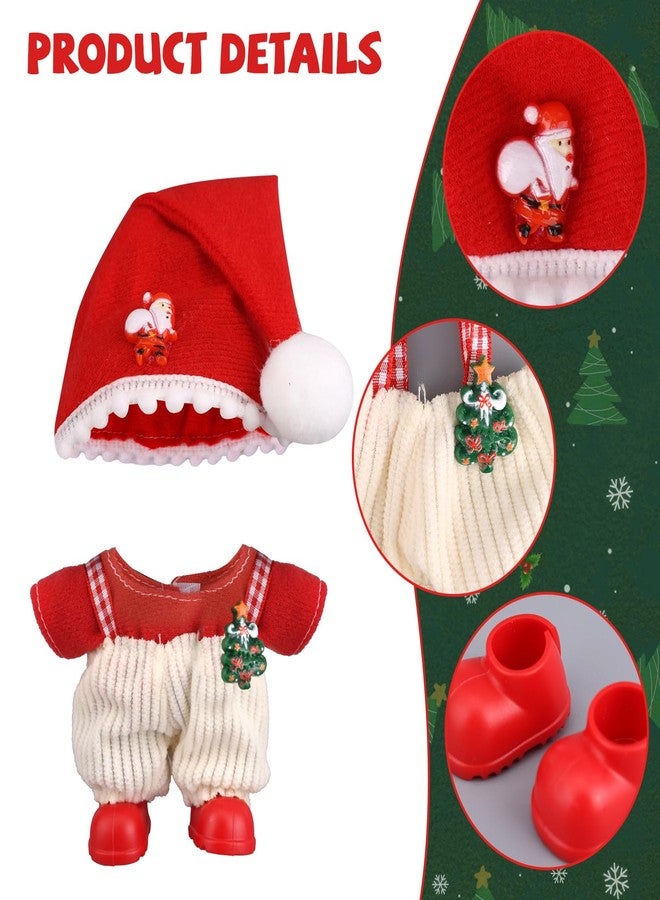 Sinbana Doll Christmas Outfit Set, Cloth and Adorable Doll Christmas Clothes for 15-17cm/5.91-6.69in Toy Decoration Display & Collection (Santa Claus) - Image 4